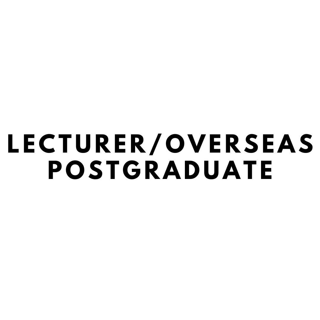 Lecturer/Overseas Postgraduate